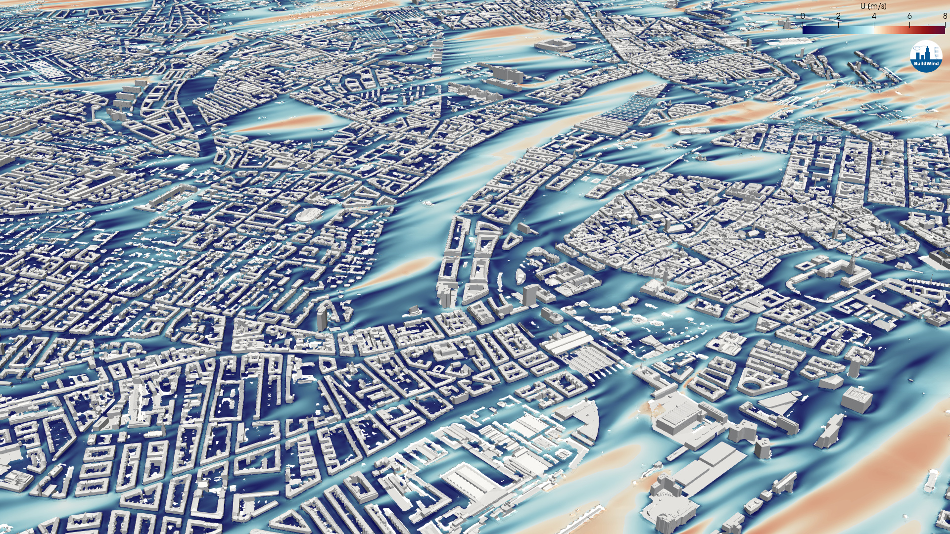 Wind simulation 240N Copenhagen close view