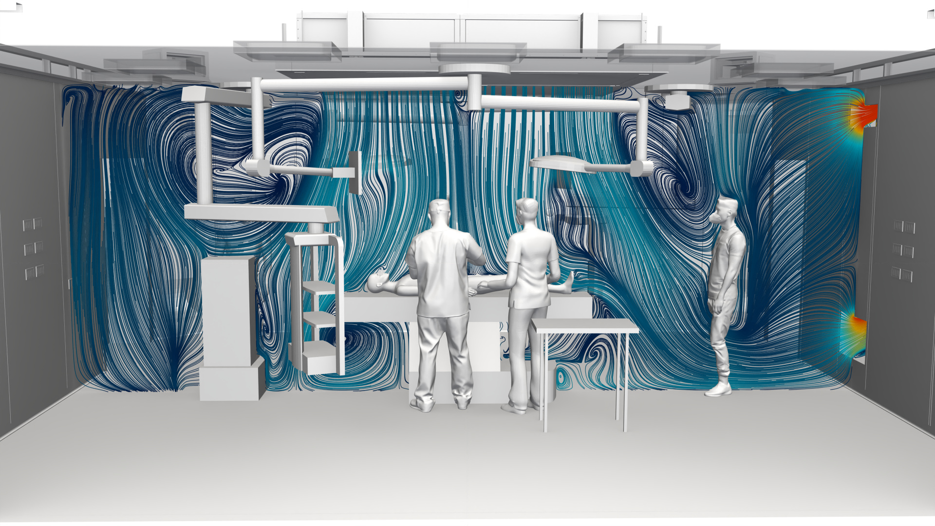 Operating theatre airflow, Rome