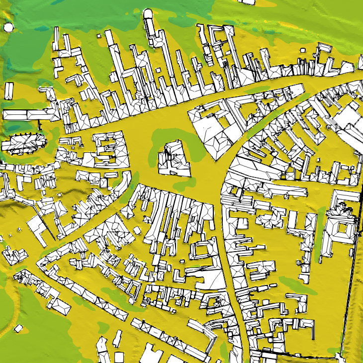 Map of acceptable outdoor thermal comfort hours in spring over Eggenburg, Austria